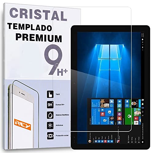REY - Protector de Pantalla para CHUWI Hi10 Plus / Hi10+ 10.8', Cristal Vidrio Templado Premium,...
