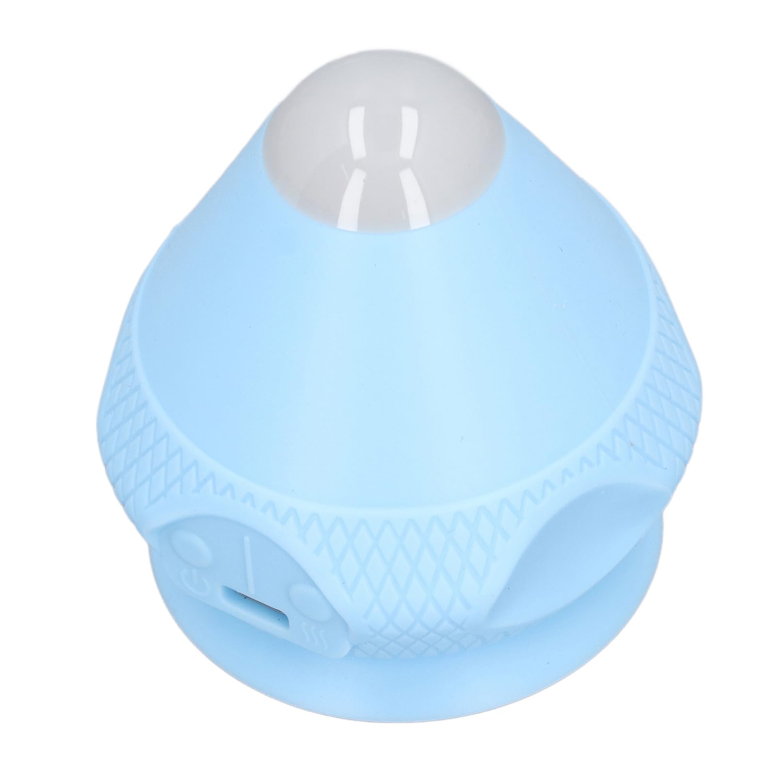 Montierbarer Wärmekompressions-PC-Massageball aus Silikon mit Vibrierendem Dual-Modus für Triggerpunkt-Tiefengewebeentspannung, Wiederaufladbare Timer-Funktion (Blue)