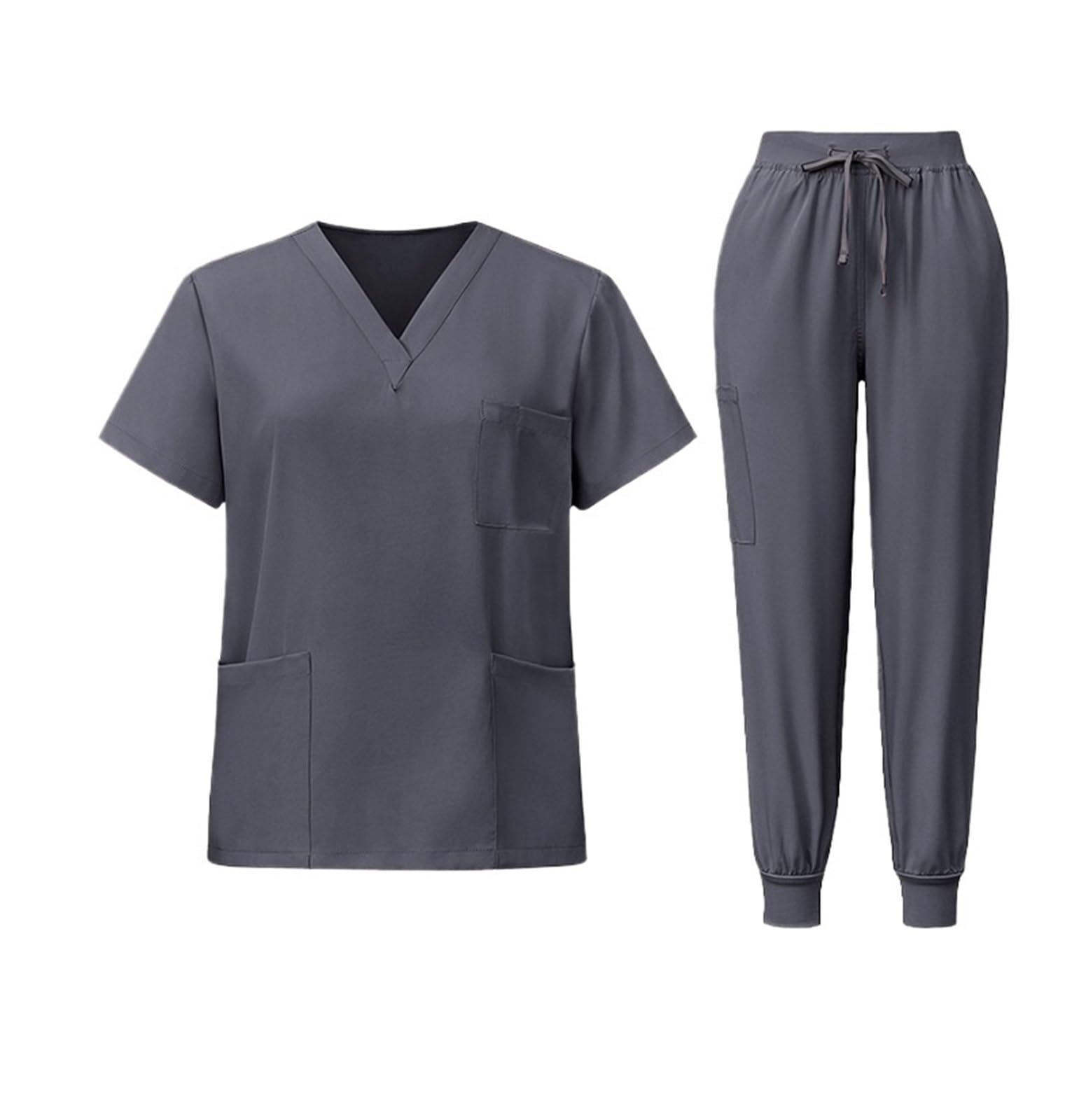 Uniformes Sanitarios Mujer Uniformes de médicos y Enfermeras, Ropa Trabajo Manga Corta, Lavable a Mano, Traje Dividido(Color3,XXL)