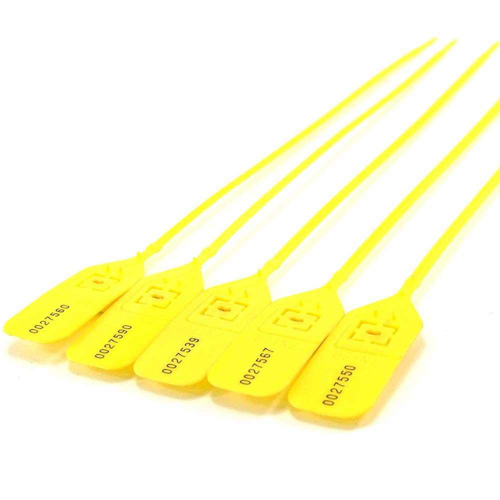 Bridas para cables, Bridas de nailon autoblocantes ajustables y reutilizables con sellos numerados, multicolor, varios tamaños(Unique Colour,200)