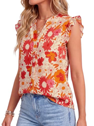 Image of Women's Dressy Striped V Neck Blouse