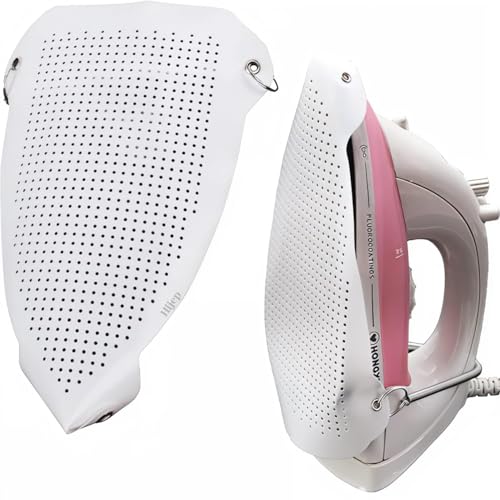 Image of Steam Iron Teflon Shoe Cover | Plate Protector Cover Ironing Accessories for Cloth Safe Slip Quick Install Cover Most Standard Size Iron Cover (Pack-1) | Non-Stick Teflon Soleplate Cover, Heat Resistant Iron Protector