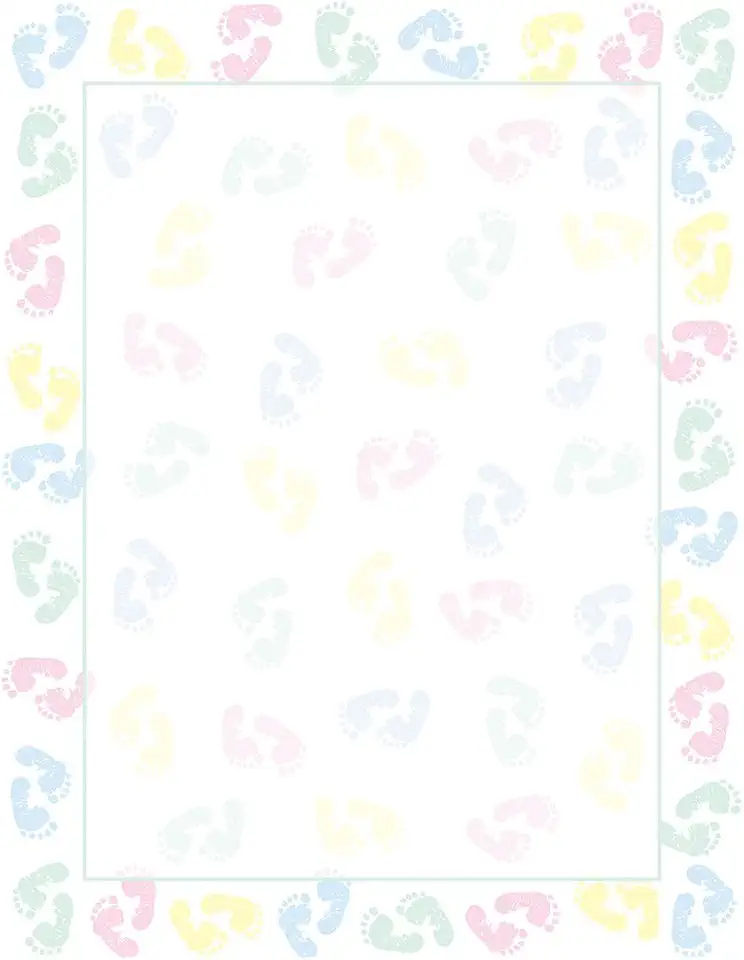 Great Papers! Baby Feet Letterhead, 80 Count, 8.5"x11" (2014127)