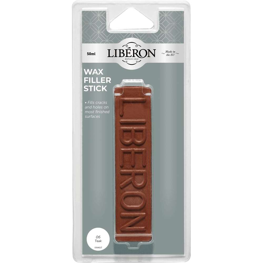 Liberon 50G Teak Wax Filler Wood Repair Stick