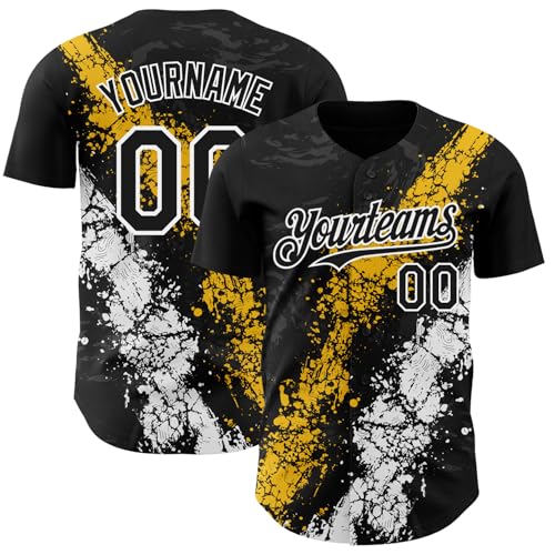 Fanscustom Custom Jersey Baseball Sports Uniform Personalized Team Button Down Active Shirts & Tees para Hombres Juveniles Mujeres miniatura 1