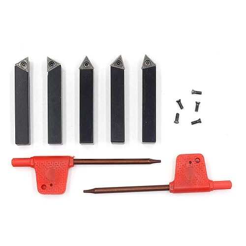 Miniatura 7 de OSCARBIDE 516 "Mini torno de carburo indexable portaherramientas de torneado de carburo de metal, herramientas de torno de metal inserta brocas con