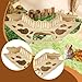 Leefasy Wooden Hamster House,Wood Small Animal Hideout Hut Play Toy,Cage Accessories,Washable Hamster Hideaway Hideout for Gerbils, Style D