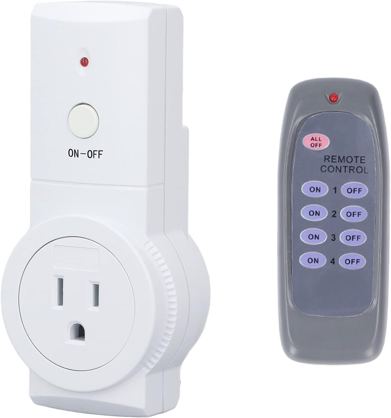 Wireless Switch Socket with Remote Control Smart Outlet Set Built in