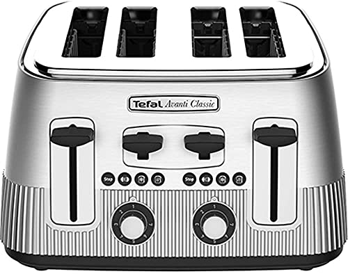 Image of TEFAL Avanti Classic TT780E40 4-Slice Toaster - Silver, Silver/Grey