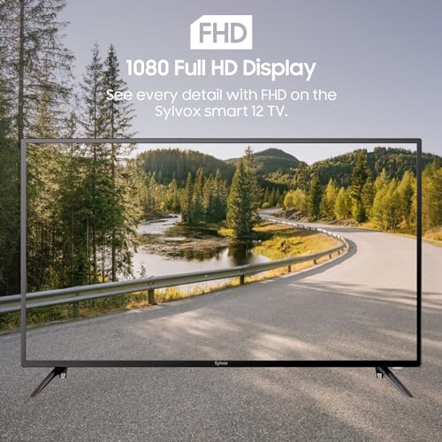 SYLVOX 40 Zoll Smart Google TV 12V Fernseher LED 1080P|10-32V|HBBTV |DVB-T2-S2|Handy Auf TV,Fernbedienung mit Sprachsteuerung,für Wohnmobile Wohnzimmer, Vehicle Smart TV – Bild 3