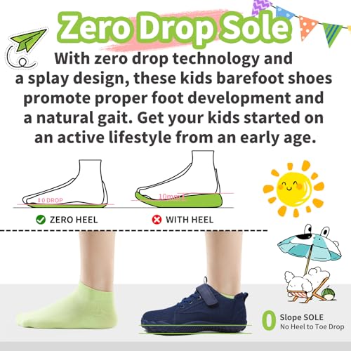Barefoot Shoes Kids Wide Toe Box Shoes Boys Girls Footwear Zero Drop Orthopedic Minimalist Walking Sneakers for Little/Big Kids Indoor Outdoor Lightweight Running Wrestling Tennis2