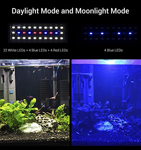NICREW Clip on Aquarium Light, Fish Tank Light with White, Blue and Red LEDs, Planted Aquarium Light for Nano Tank, 2… - Image 6