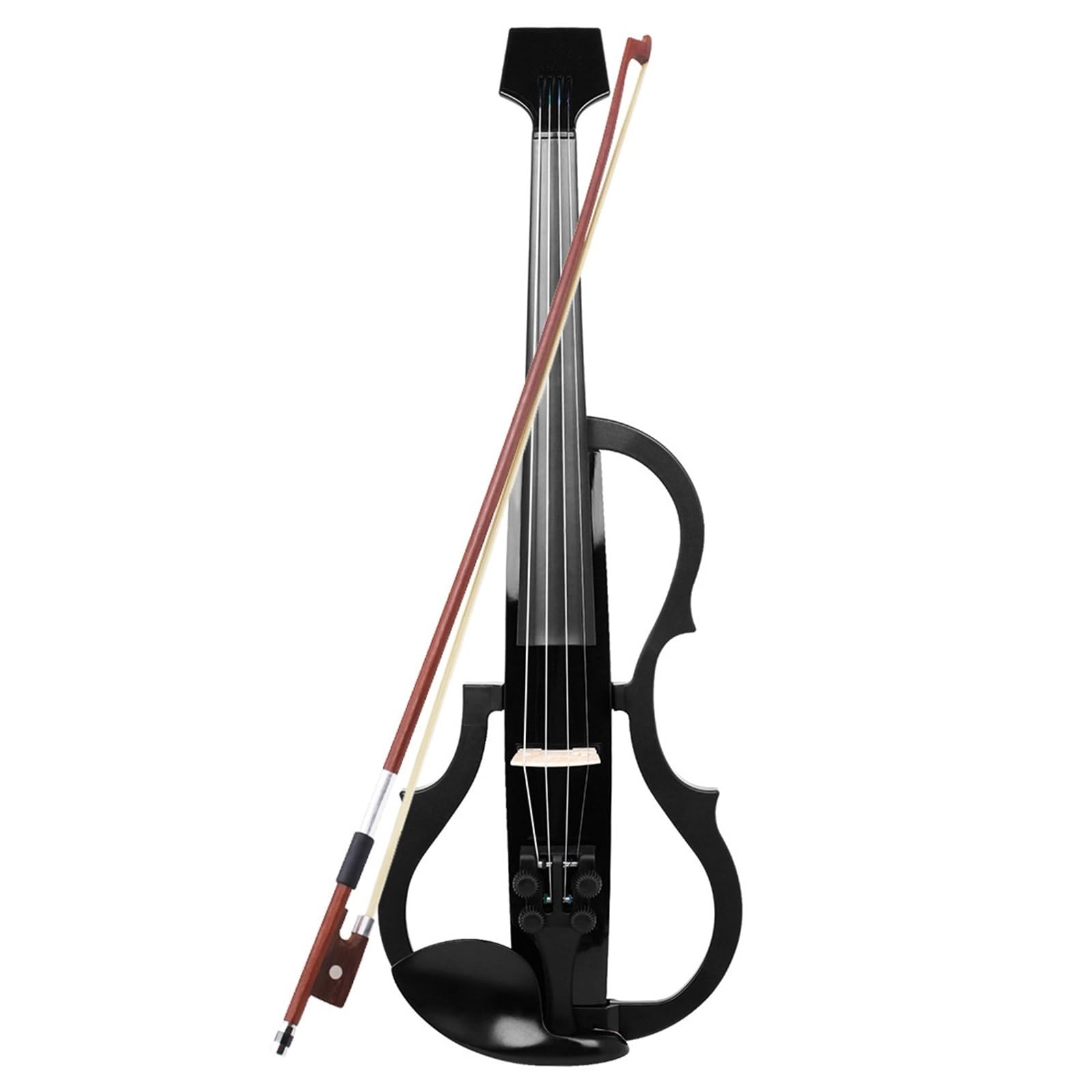 Set Para Principiante Violín Violín Electroacústico Sin Cabeza Violín Silencioso De Fibra De Carbono Violín Electrónico De Grado Profesional Para Adultos(B)