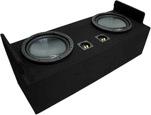 Harmony Audio Compatible con 1982-2004 Chevy S-10 Extended Cab Truck Harmony R124 Dual 12" Sub Box Enclosure