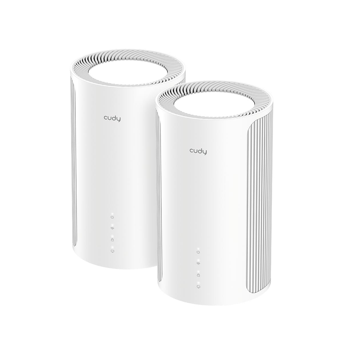 Cudy BE6500 WiFi 7 Sistema Red Mesh Doble Banda 230m² 2.5G M6500 2-Pack | Conecta 200+ Dispositivos, Puerto LAN 1G, Multi-Link Operation MLO, 4K-QAM, Seguridad WPA3, App iOS Android, 8K Streaming VR