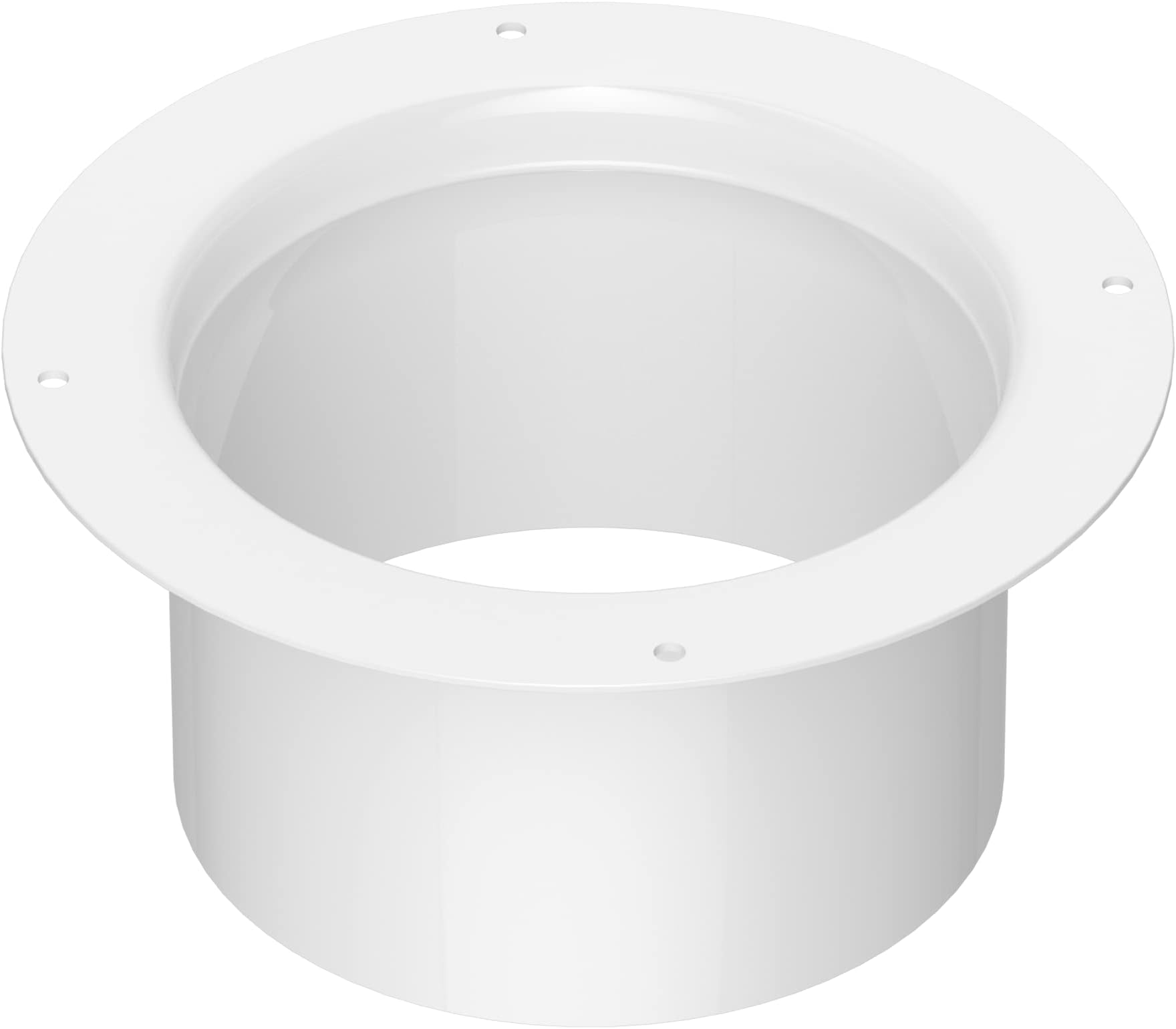 2 Flange Per Tubo Di Ventilazione 100mm - In ABS Nero, Per Aspirazione O Sfiato Asciugatrice - Foto 2