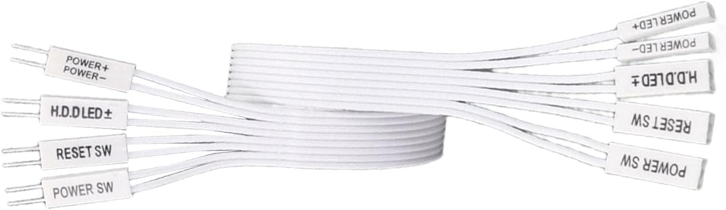 Flexible Motherboard Power Extension Cable For PC Case Front Panel LED Internal Jumper Power Extension Wire