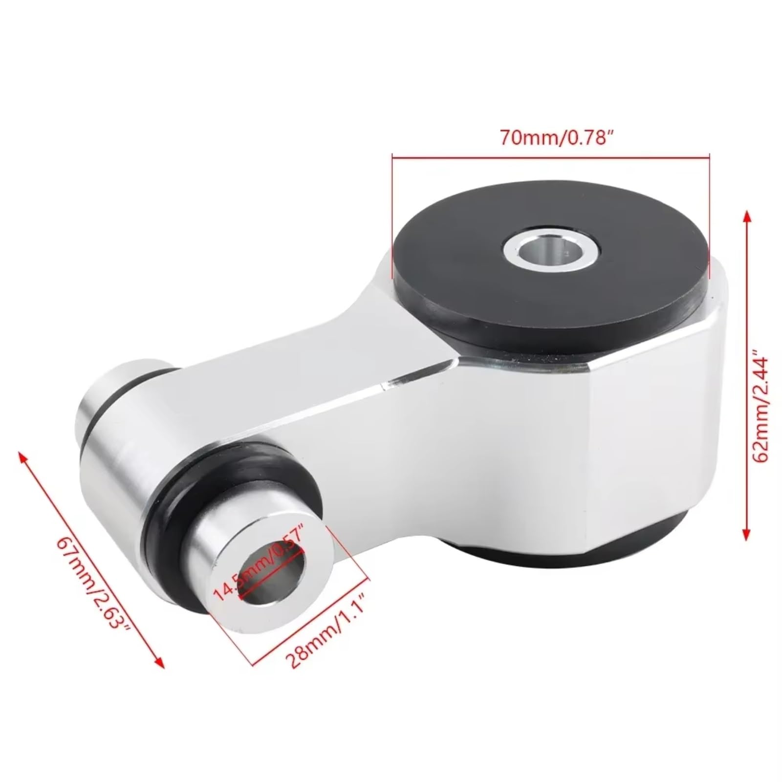 Support Moteur Pour Civic CSX Si K20 K24 2006 2007 2008 2009 2010 2011 Support Silentbloc Moteur Arrière Inférieur Avec Système Anti-vibrations Accessoires