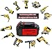 2PACK 6.0Ah Battery Replacement for 20V MAX XR Battery DCB200 DCB180 DCB206 DCB206-2 DCB204 DCB204BT-2 DCB203 DCB201 DCD/DCF/DCG Series Cordless Power Tools