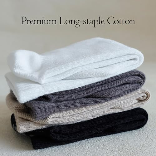 Pilates Grip Socks for Women,Yoga Slouchy Socks with Grips for Barre Workout-Long Scrunch Non Slip Socks4