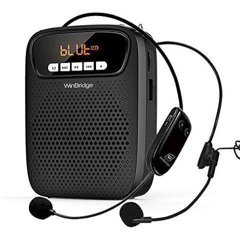 15W Voice Amplifier with Wireless/Wired Microphones for Teacher, Portable Bluetooth Headset Mic Amplifier Small Pa Multifunctional Microphone and Speaker for Tour Guide, Training ect Cover