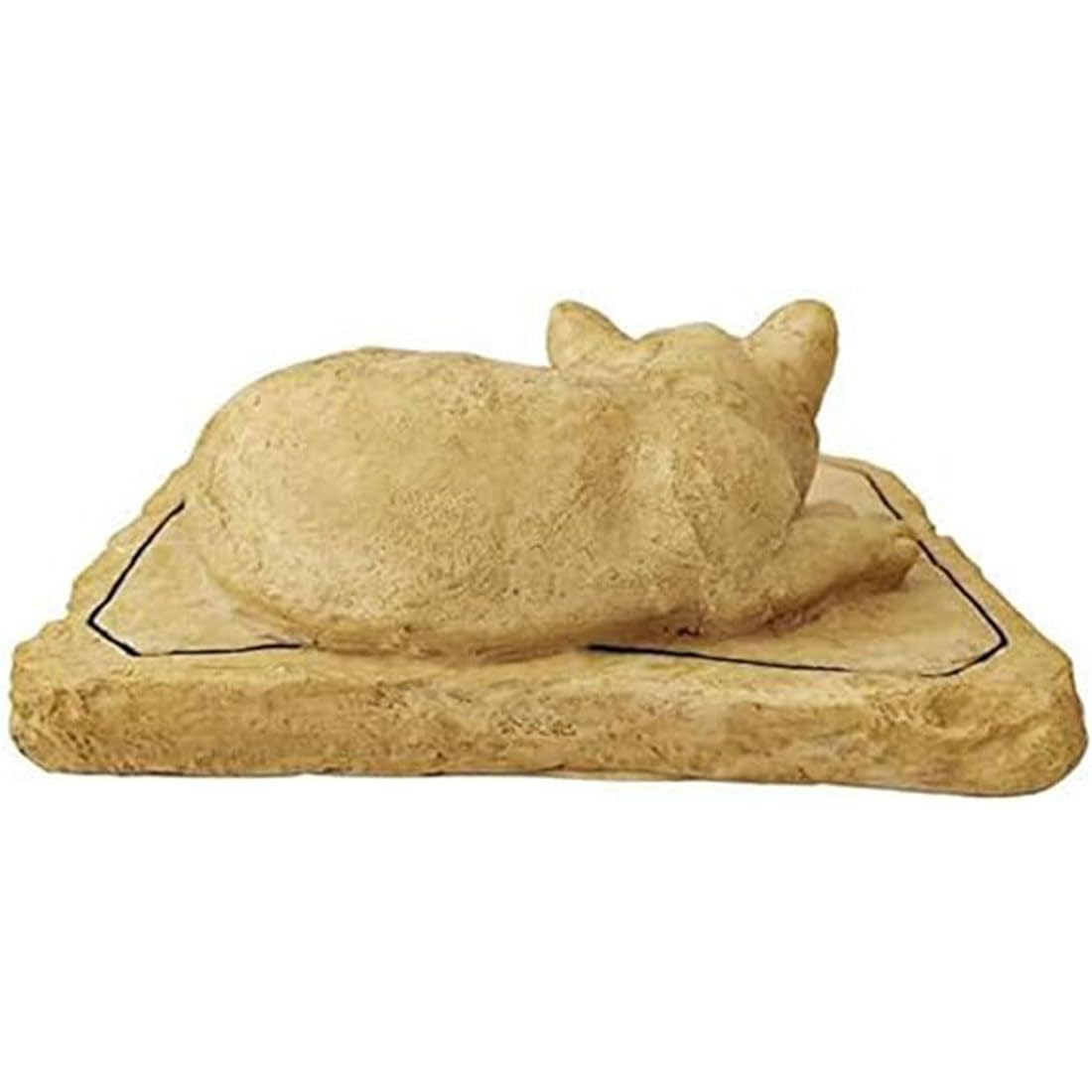 Piedra Conmemorativa Personalizada de un Gato durmiendo - Estatua de Gato para jardín - Piedra Conmemorativa de Mascota - Lápida para Tumba de Gato - Peldaño de Gato para conmemorar Mascota perdida
