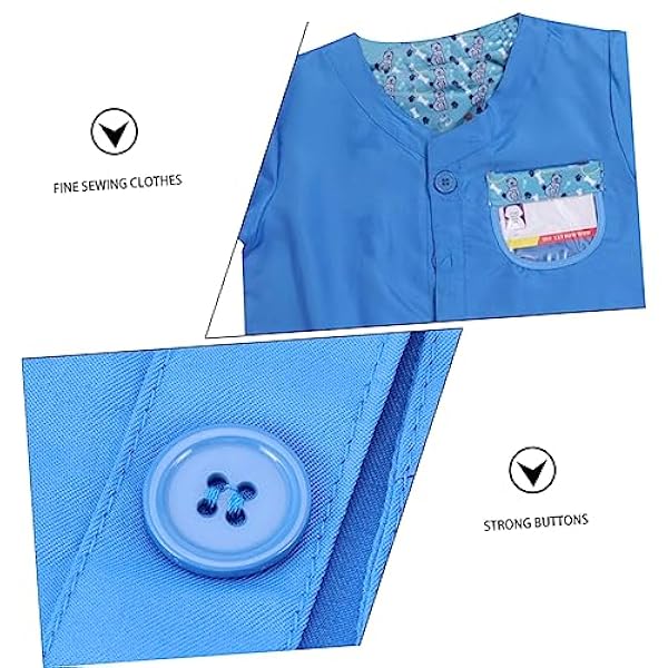 NOLITOY 3 Sets Kinderen Spelen Professionele Veterinaire Kleding Prop Set Kinderen Stethoscoop Speelgoed Pak Voor Kinderen Jurk Voor Kinderen Gesimuleerde Veterinaire Kostuums Polyester
