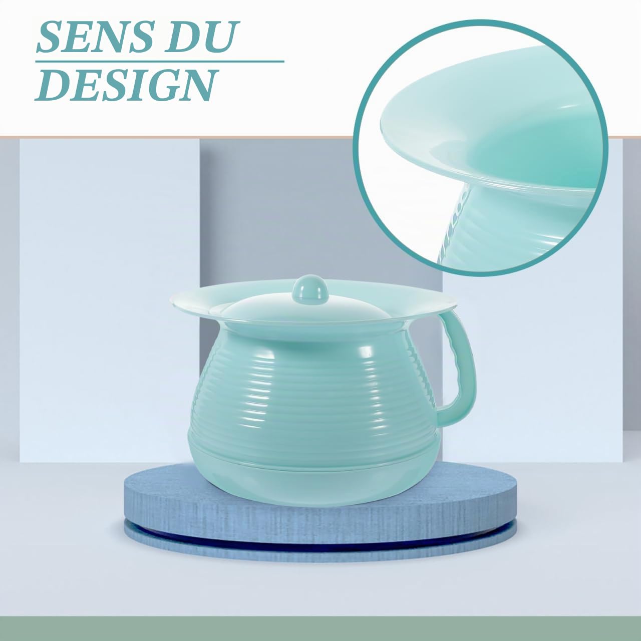 Pot De Chambre Bassin Urinoir Pots Pot Seau Chevet Urinoir Avec Couvercles Toilette De Nuit Pour La Maison Hôpital Enfants Adultes Personnes Âgées Enceintes