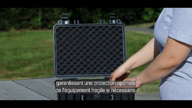 Mantona Outdoor Valise protectrice photo L (pour caméras DSLR, GoPro Actioncam, équipement photo et bien plus, taille L, imperméable, résistante aux chocs et à la poussière) noire