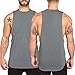 PAIZH Men's 4 Pack Fitness Workout Tank Tops Gym Cotton Tshirts Sleeveless