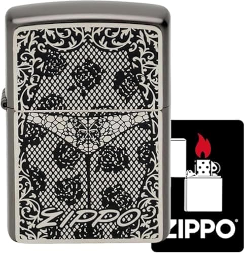 Encendedor Zippo Oil Flint Metal Vintage Plateado miniatura 2