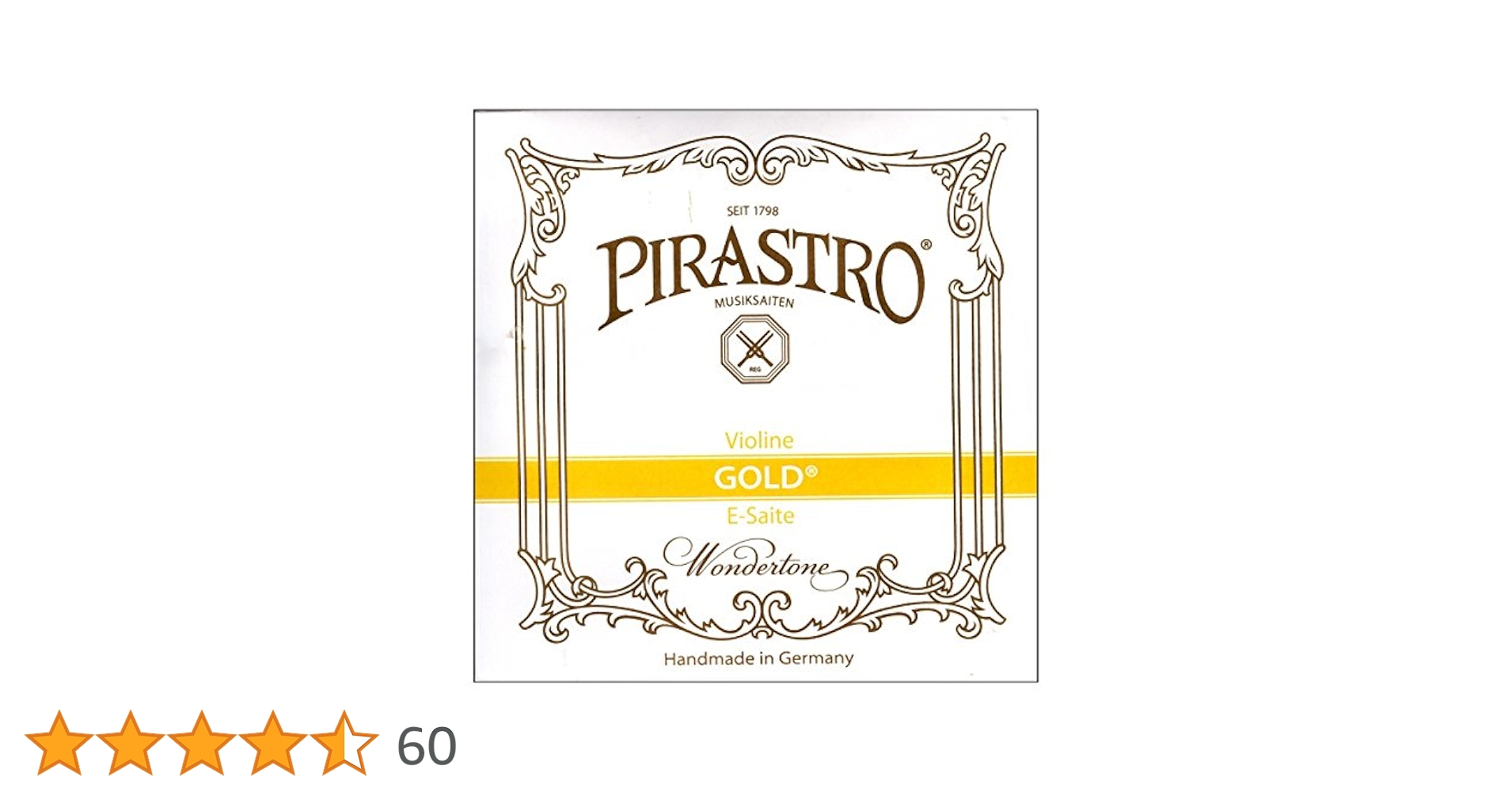 Amazon | PIRASTRO Gold E線ボールエンド ゴールド バイオリン弦
