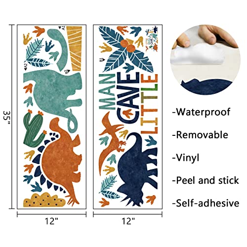 Vinilo Decorativo Huellas de Dinosaurio para Pared Infantil miniatura 2