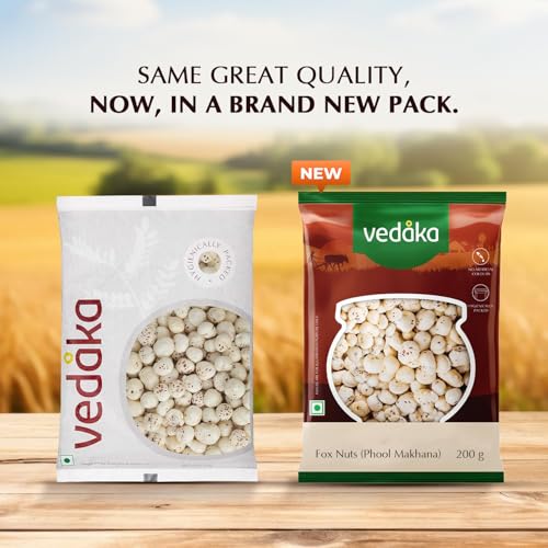 Image of Amazon Brand - Vedaka Fox Nuts (Phool Makhana) | 200 g | Light & Crunchy | No Artificial Flavours & No Preservatives