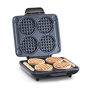 DASH-Multi-Mini-Waffle-Maker-Four-Mini-Waffles-Perfect-for-Families-and-Individuals-4-Inch-Dual-Non-stick-Surfaces-with-Quick-Release-Easy-Clean-Graphite