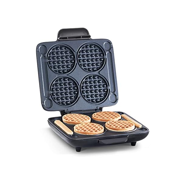 DASH Multi Mini Waffle Maker: Four Mini Waffles, Perfect for Families and Individuals, 4 Inch Dual Non-stick Surfaces with Quick Release & Easy Clean - Graphite DASH Multi Mini Waffle Maker: Four Mini Waffles, Perfect for Families and Individuals, 4 Inch Dual Non-stick Surfaces with Quick Release & Easy Clean - Graphite