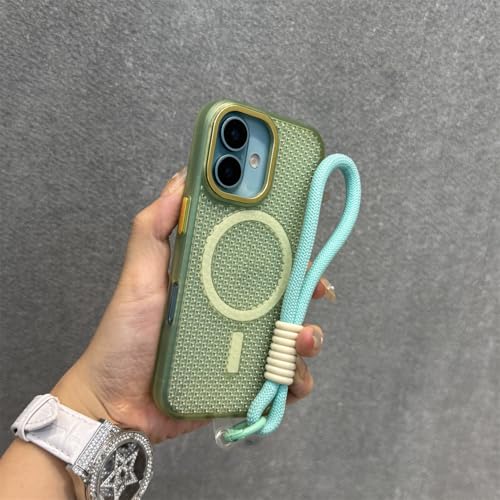 Étui de protection de luxe transparent violet fumé magnétique pour iPhone 16 Pro Max