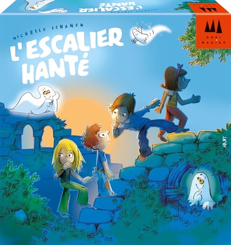 Schmidt Spiele 88930 Escalier hanté, Jeux de Société Famille & Junior, Marque DREI Magier