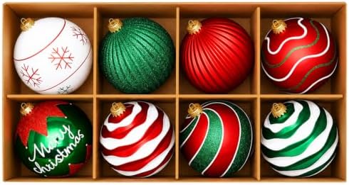 SHareconn 6 Inch/150mm Large Christmas Ball Ornaments for Xmas Tr...