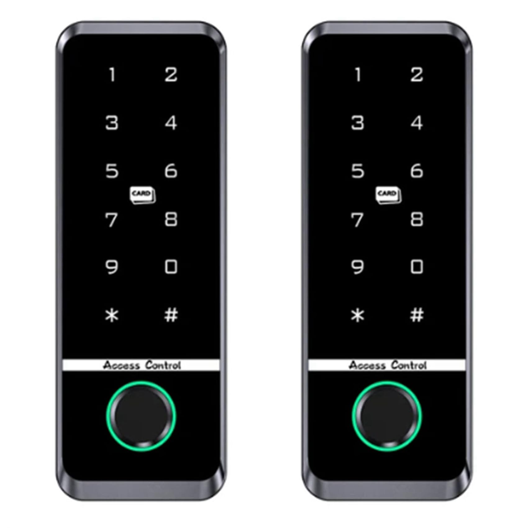 Ctrlzs 2X Wifi Tuya App Biometric Fingerprint Access Controller Keypad Ip66 Waterproof Standalone Door Access Control System(A)