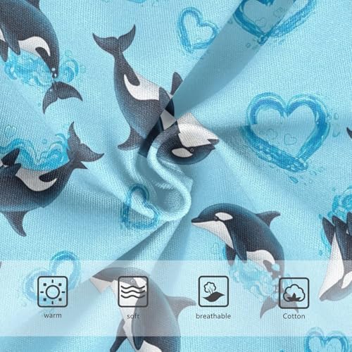 Joisal Colorful Toddler Girls Underwear 2t Cotton Panties Little Girl Cute Dolphins Light Blue Kids Undies Briefs3