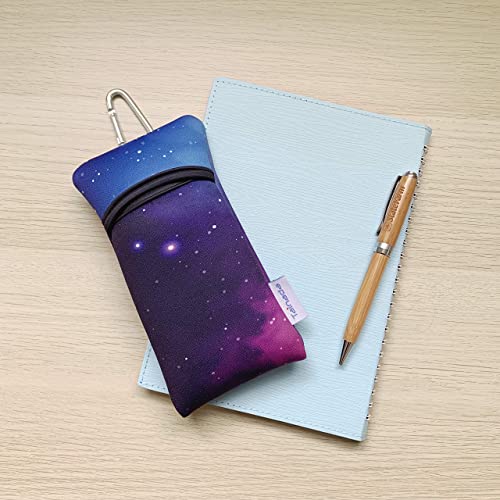 Image of Neoprene Shockproof Neck Phone Sleeve Case Bag Pouch w / Clip (Galaxy)