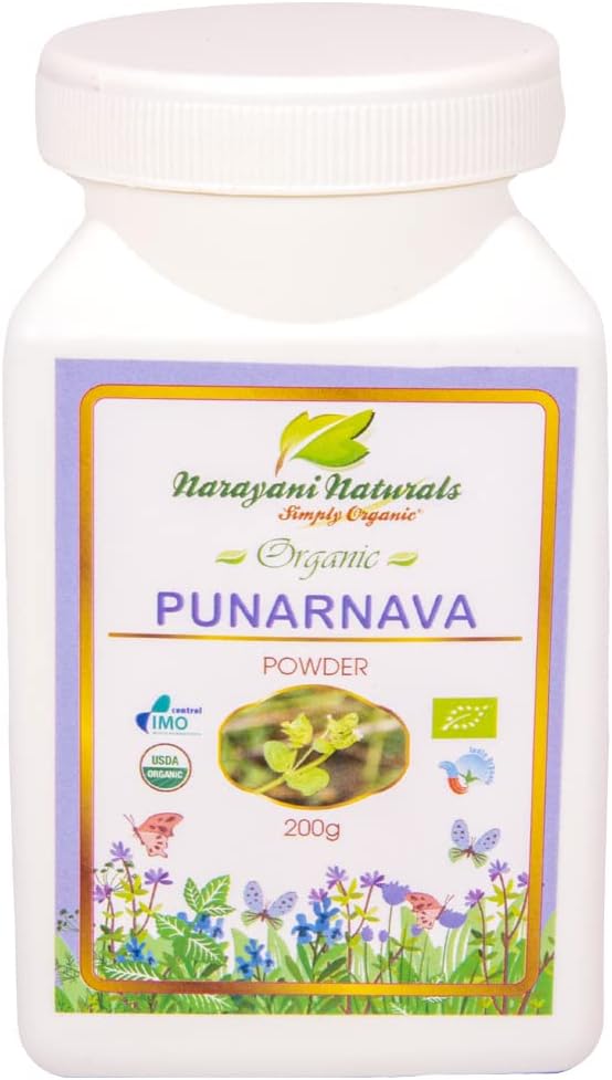 Organic Certified Punarnava Powder 200 Gms From Narayani Naturals