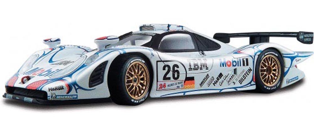 1998 Porsche 911 GT1 IBM – # 26 McNish Diecast Model Car 1: 18
