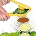 OVAWA LS-006 Metal Lemon Lime Squeezer, Manual Citrus Press Juicer, Premium Quality Hand-held 2-in-1, yellow