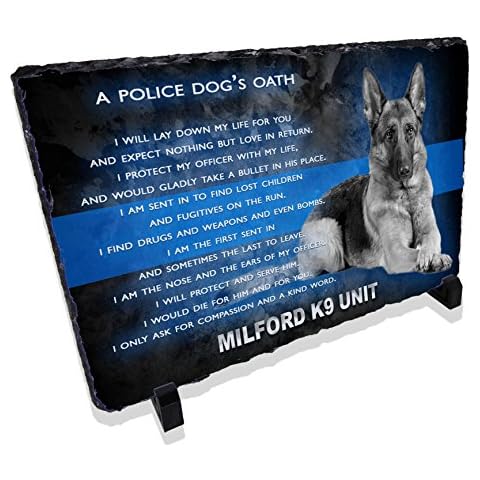 Redeye Laserworks Personalized Police Dog K9 Prayer Stone Plaque from Cover