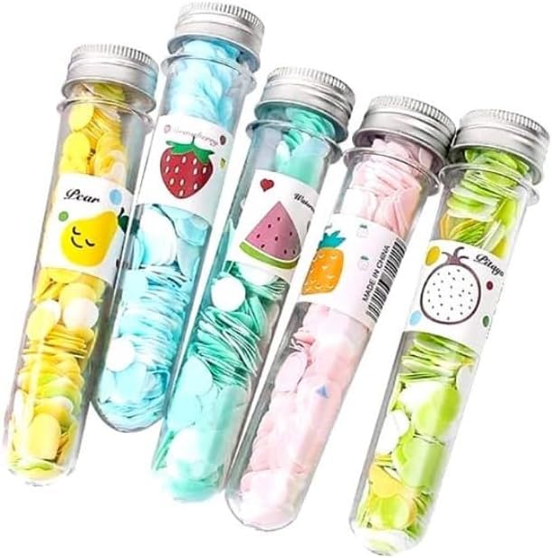 5 Boxes Multicolor Portable Disposable Paper Soap Confetti Sheets Soap Flakes for Washing Hand Cleansers Care Bath Toiletry Bathing