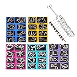 金属パズル 脳トレゲーム, 知育脳トレ教育玩具, 物理脳メタルパズル, 子供 ティーン 大人 向け の 挑戦 家庭 オフィス 旅行 パーティー 景品 ストッキング スタッファー 用 ギフト image