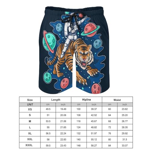 Maillot de bain séchage rapide et imprimé space tiger original avec cordon S - 2