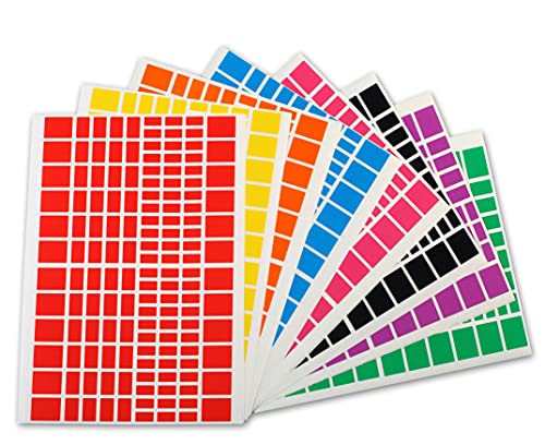 Apli kids 102589 - Gommettes à adhésif amovible rectangulaires de diverses tailles et couleurs - 18 Feuilles Cover